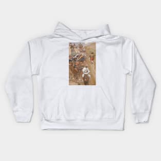 Rebecca Meets Isaac by the Way by James Tissot Kids Hoodie